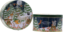 Load image into Gallery viewer, Farmhouse Biscuits Oat Assortment Woodland Tin 500g