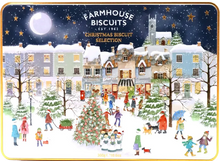 Load image into Gallery viewer, Farmhouse Biscuits Winter Village Scene selection 300g