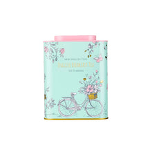 Load image into Gallery viewer, English Cottage Tea Caddy Green / Pink 120 teabags
