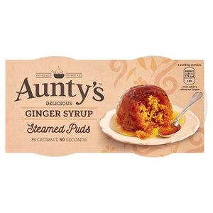 Aunty's Delicious Ginger Syrup Steamed Puds 2 x 95g