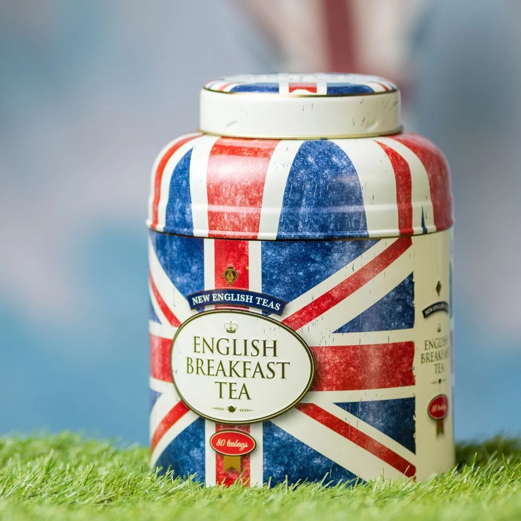 Union Jack Tea Caddy With 80 English Breakfast Teabags