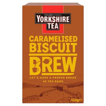 Yorkshire Caramelised Biscuit Brew 40 Teabags – Taste of Britain Malmö