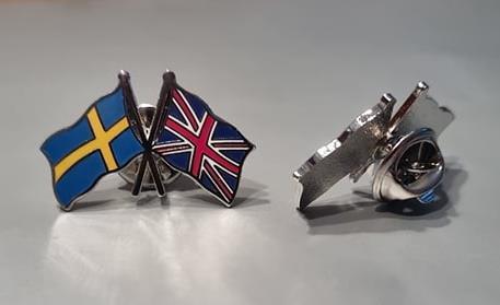 Swedish/British Lapel Pin