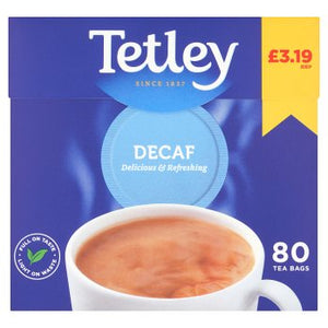 Tetley Original Decaf Tea Bags 80s