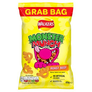 Monster Munch Roast Beef Snacks 40g