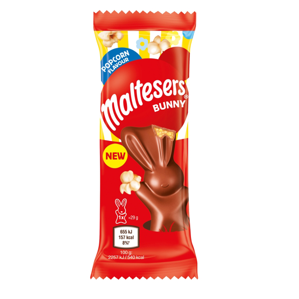 Maltesers Popcorn Chocolate Bunny 29G