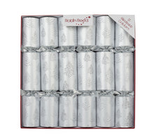 Load image into Gallery viewer, Christmas Crackers Silver Tree Flakes 12 pack
