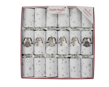 Load image into Gallery viewer, Christmas Crackers Jewel Angel Silver 6 Pack
