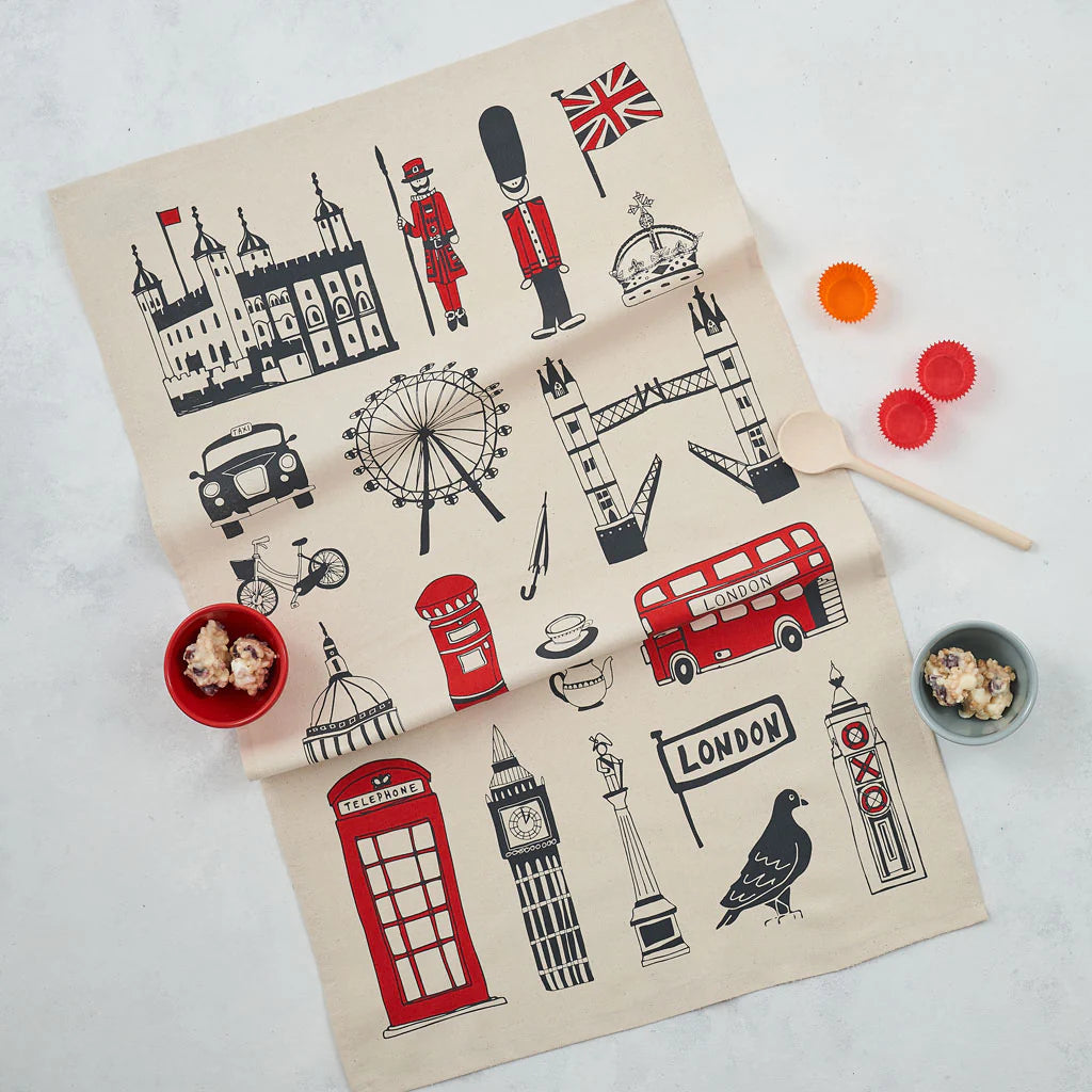 London Icons Tea Towel