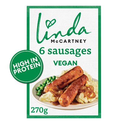 Linda McCartney's 6 Vegetarian Sausages  (shop pick-up only)