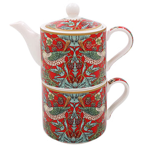 William Morris tea for one pot and cup boxed