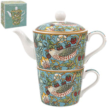 Load image into Gallery viewer, William Morris tea for one pot and cup boxed
