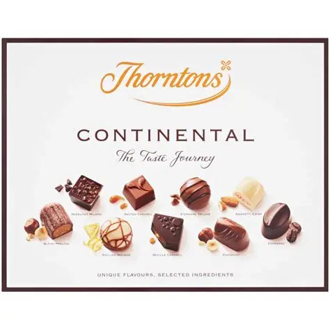 Thorntons Continental Milk, Dark & White Chocolate Box 264g