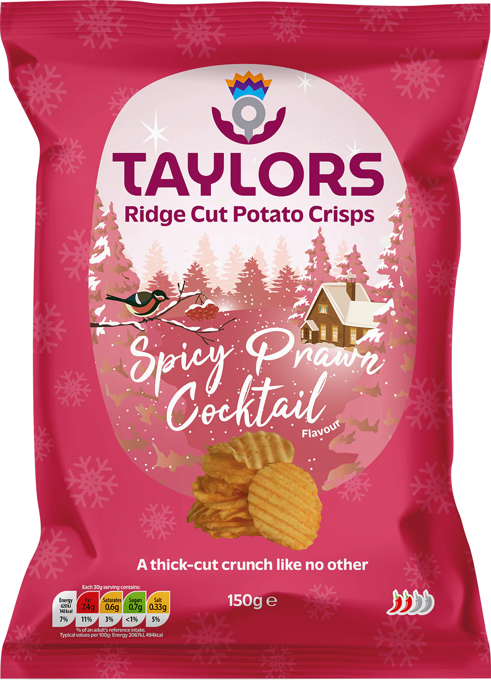 Taylors Spicely Prawn cocktail Crisps 150g