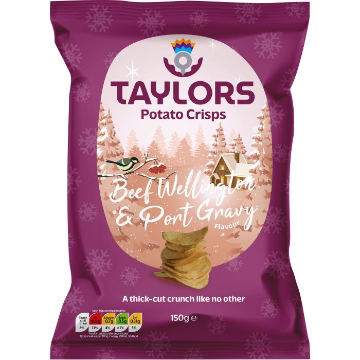 Taylors Beef Wellington & Port Gravy Crisps 150g