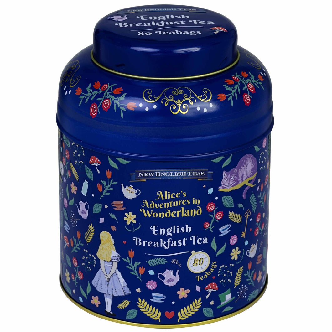 Alice in Wonderland Tea Caddy with 80 teabags