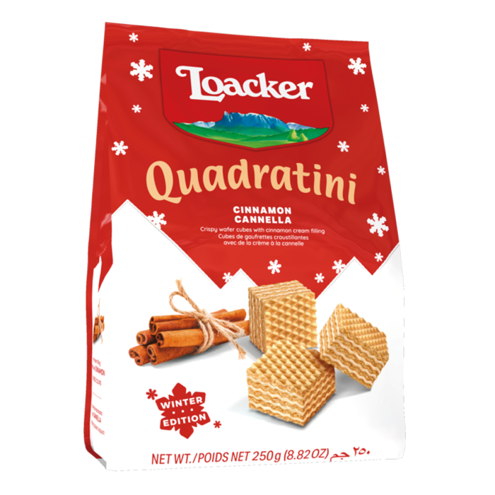 Loacker Quadratini Cinnamon wafers 250g