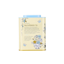 Load image into Gallery viewer, English Cottage Tea Caddy Cream / Blue 120 Teabags
