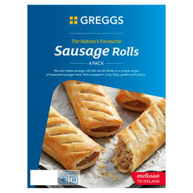 Greggs Sausage Rolls 4 pack 427g (Shop pick up only)