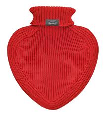 Heart Shaped Hot water bottle by Fashy