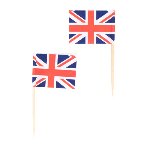 Union Jack Party Food Flags (50 pkt)