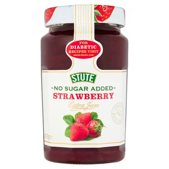 Stute No Sugar Added Strawberry Extra Jam 430g
