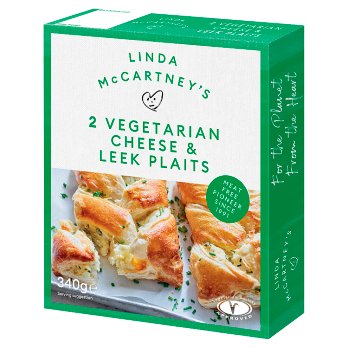 Linda McCartney Vegetarian Cheese & Leek Plaits (shop pick-up only) Reduced Oct 2023 date