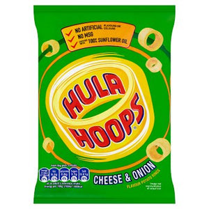 Hula Hoops Cheese & Onion Flavour Potato Rings 34g
