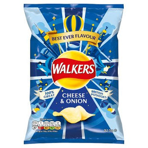 Walkers Cheese & Onion Crisps 32.5g