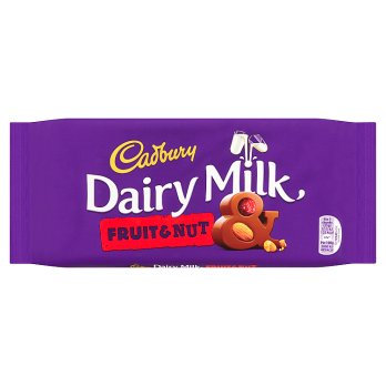 Cadbury Dairy Milk Fruit and Nut Chocolate Bar 180g