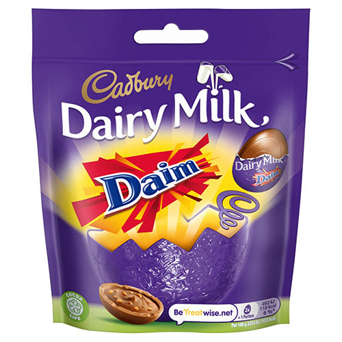 Cadbury Dairy Milk with Daim Mini Eggs Bag 77G