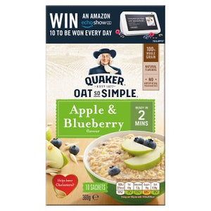 Quaker Oat So Simple Apple & Blueberry Porridge 10x36g