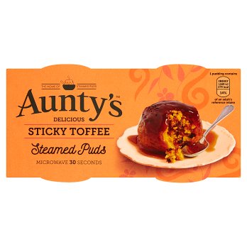 Aunty's Delicious Sticky Toffee Steamed Puds 2 x 95g