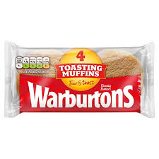 Warburtons Muffins 4pkt (shop pick-up only)