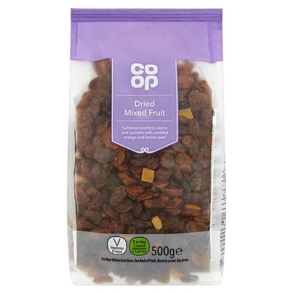 Co Op Dried Mixed Fruit 500g
