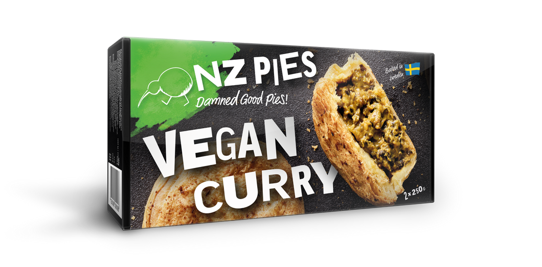 NZ Craft Pies Vegan Curry 2x250g (shop pick up only)