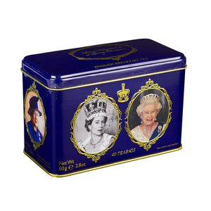 Queen Elizabeth II tea tin 40 English Breakfast teabags