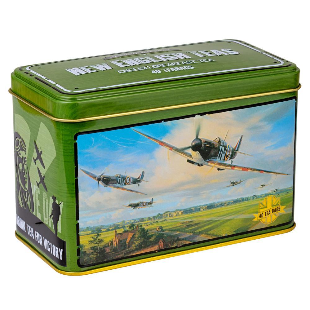 Spitfire tea tin 40 English Breakfast teabags