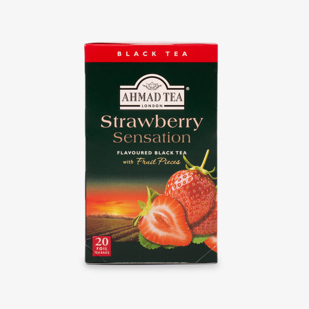 Ahmad Tea - Strawberry Sensation Fruit Black Teabags 20s