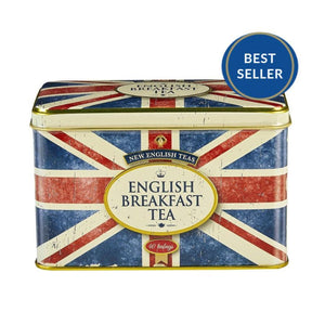 Union Jack Tea Tin with 40 English Breakfast teabags